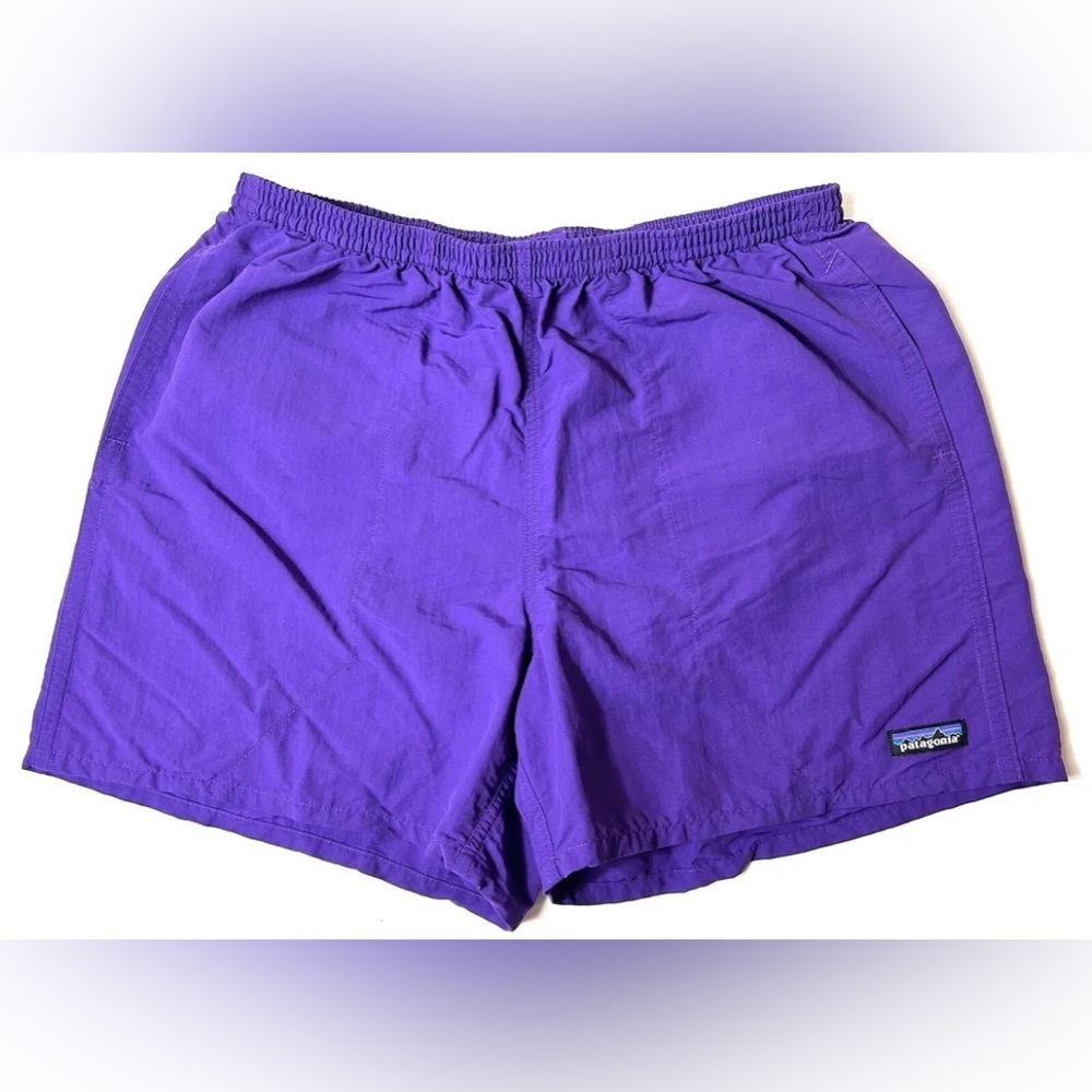Patagonia Baggies Men's Large Swim Shorts Lined Purple Nylon Active Stretch
